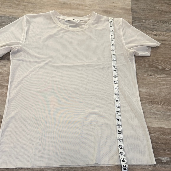 Wilfred Short Sleeve Sheer Tee in White - Picture 4 of 4
